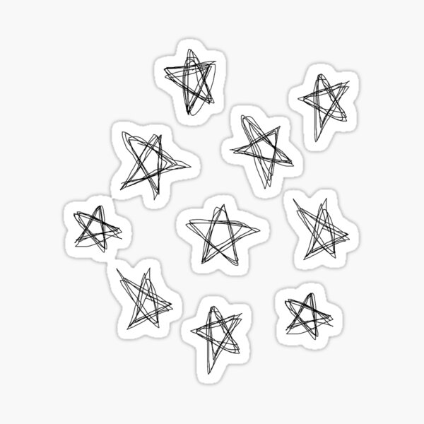 Doodle Star Sticker