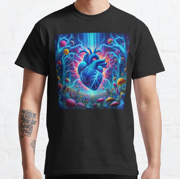 Psychedelic heart of the forest Classic T-Shirt