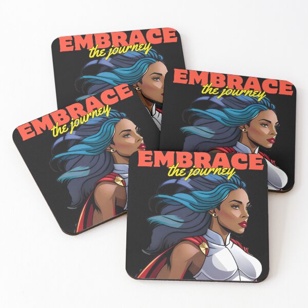 Item preview, Superwoman Embrace The Journey Blue Hair Comic Superhero designed and sold by Melan Designs.