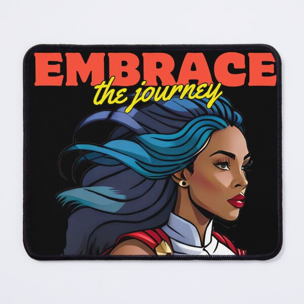 Item preview, Superwoman Embrace The Journey Blue Hair Comic Superhero designed and sold by Melan Designs.