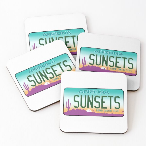 Item preview, Arizona Sunsets Grand Canyon State Desert License Plate designed and sold by honeybutterfly.