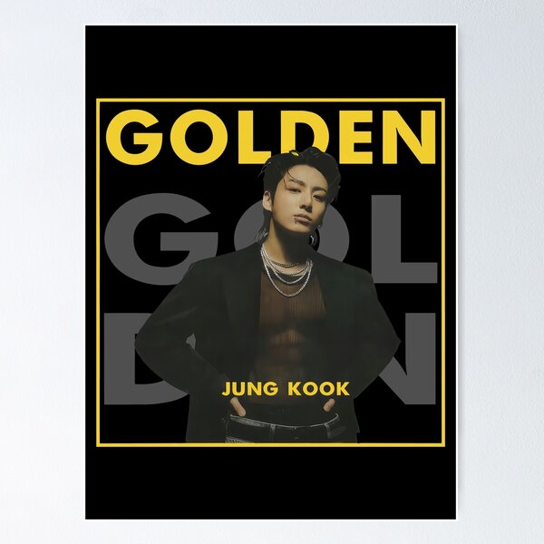 Jungkook Kpop Golden Album Poster for Sale by JoeHamiltona