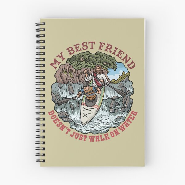 Item preview, Jesus & Man Kayaking designed and sold by ChristlikeMerch.