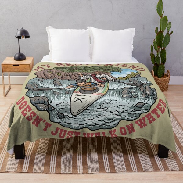 Item preview, Jesus & Man Kayaking designed and sold by ChristlikeMerch.
