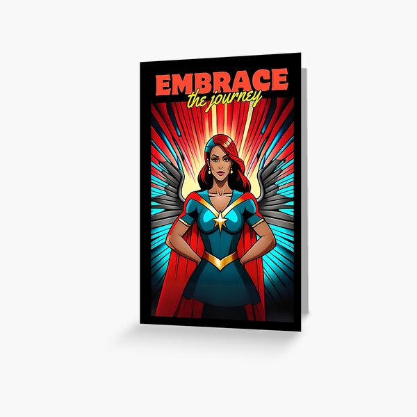 Item preview, Superwoman Embrace The Journey Inspiration Winged Comic Stargirl  designed and sold by Melan Designs.
