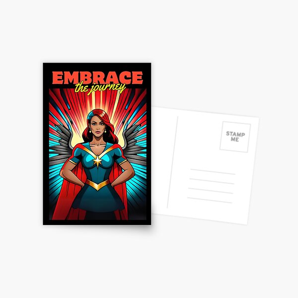 Item preview, Superwoman Embrace The Journey Inspiration Winged Comic Stargirl  designed and sold by Melan Designs.