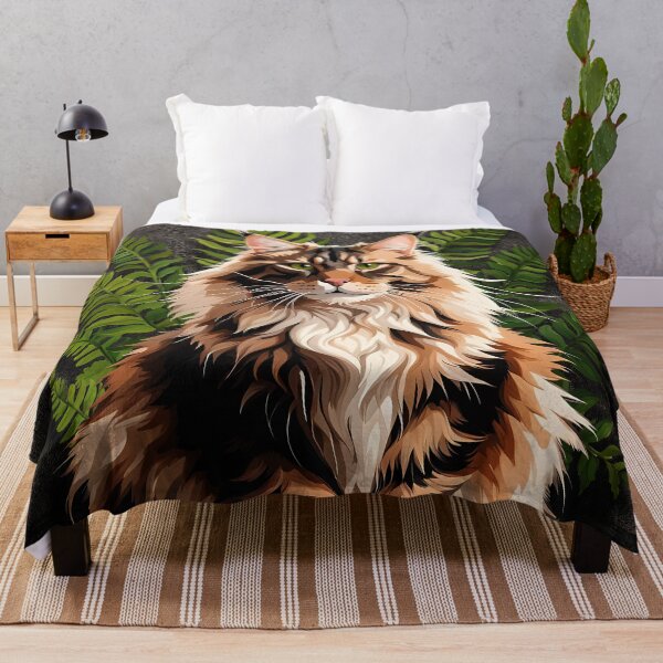 Item preview, Portrait Of A Maine Coon Cat designed and sold by Glimmersmith.