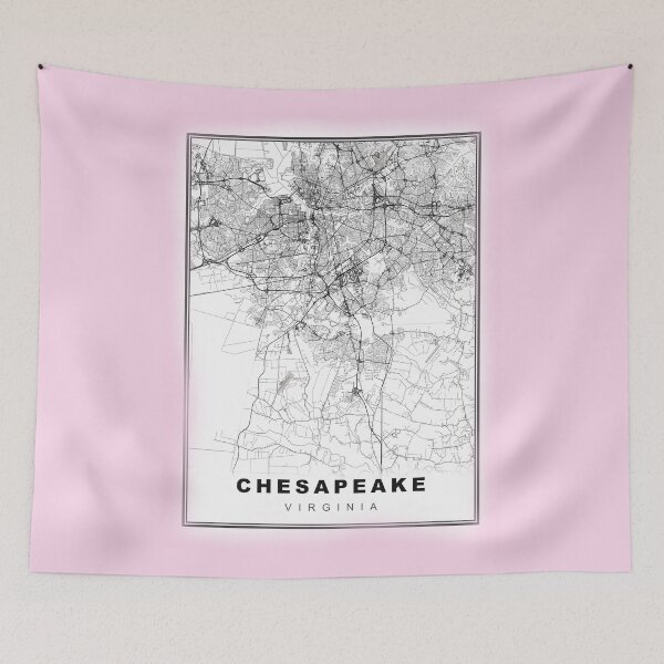Item preview, Minimalist Chesapeake Map designed and sold by Tamas Das.