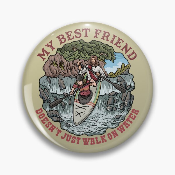 Item preview, Jesus & Woman Kayaking designed and sold by ChristlikeMerch.