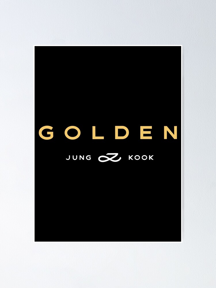 Jungkook Golden album metallic logo, Jungkook Seven, BTS Jungkook / Golden  off white Sticker for Sale by SoloAutenica