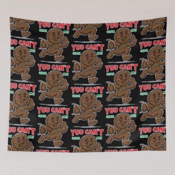 Item preview, You can't catch me Happy Gingerbread Man designed and sold by eShirtLabs.