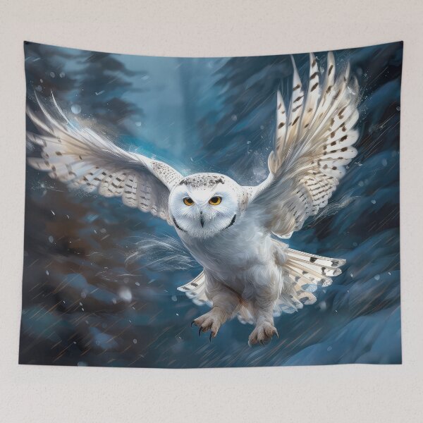 Item preview, Snowy Owl in Flight 02 designed and sold by Elisabeth Lucas.