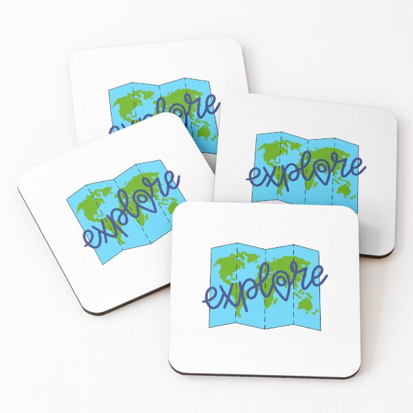Item preview, Explore Earth Travel Map designed and sold by honeybutterfly.