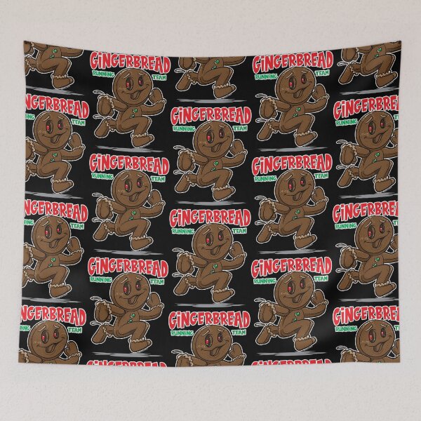 Item preview, Happy Gingerbread Man Running Team designed and sold by eShirtLabs.