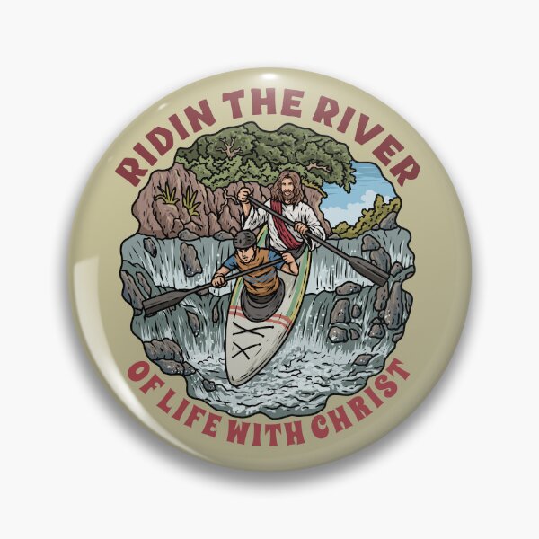 Item preview, Jesus & Guy Kayaking designed and sold by ChristlikeMerch.
