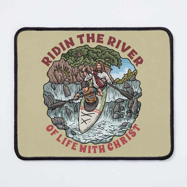 Item preview, Jesus & Guy Kayaking designed and sold by ChristlikeMerch.