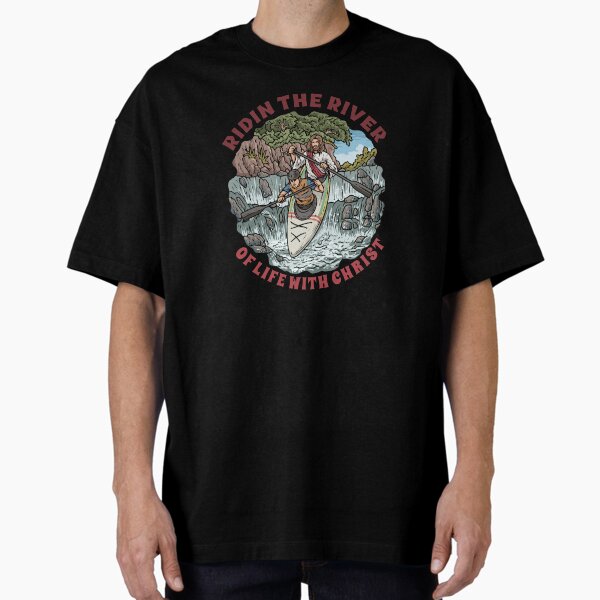 Jesus & Guy Kayaking Oversized T-Shirt