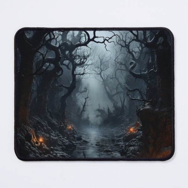 Item preview, Oak Tree Along Stream At Night Bare Trees designed and sold by Hartbecke.