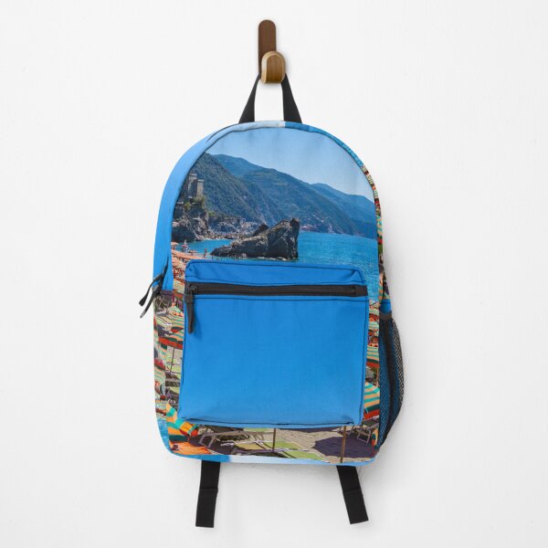 Item preview, The Beach at Monterosso al Mare designed and sold by Roselyn Shoko.