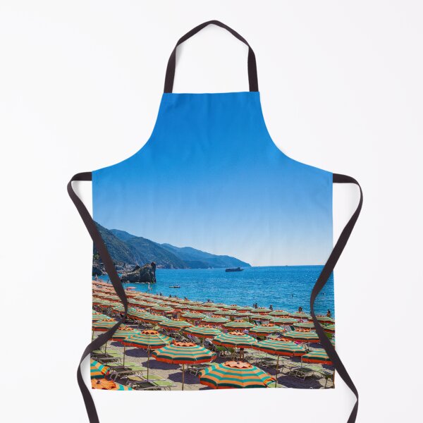 Item preview, The Beach at Monterosso al Mare designed and sold by Roselyn Shoko.