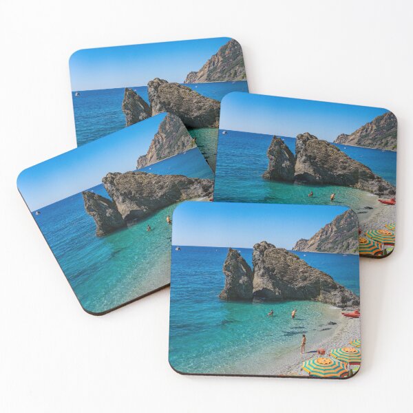 Item preview, The Rocks at Monterosso al Mare designed and sold by Roselyn Shoko.