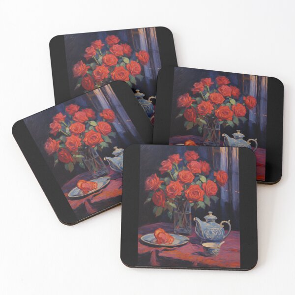 Item preview, Winter Scene With Vase Of Roses designed and sold by Michealfashion.