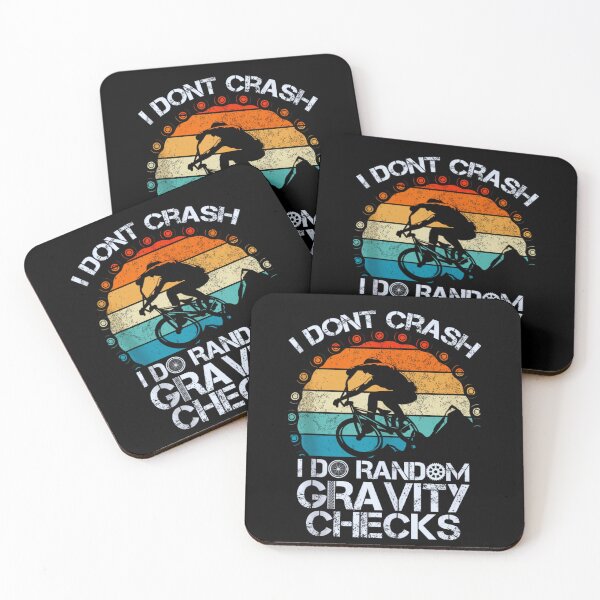 Item preview, I Don't Crash I Do Random Gravity Checks,Mountain Biking Men  designed and sold by Foryoubroshirt.