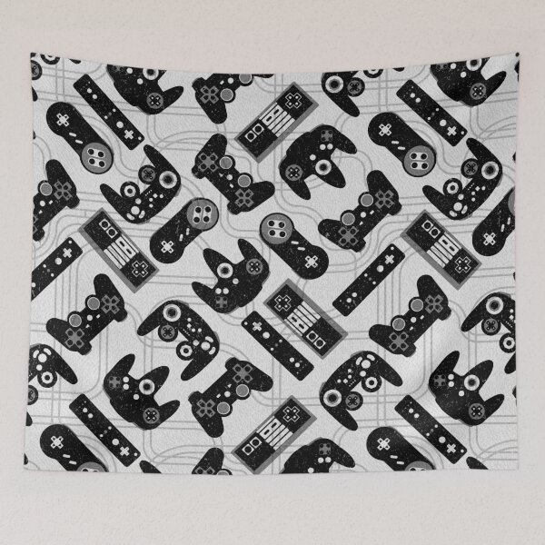 Item preview, Video Game Controllers for Gamers in Black and White designed and sold by ArtfulFreddy.