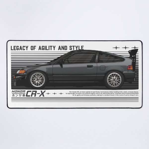 Item preview, Sleek CR-X Black Designs - Unique Artwork on Redbubble designed and sold by carvect-id.