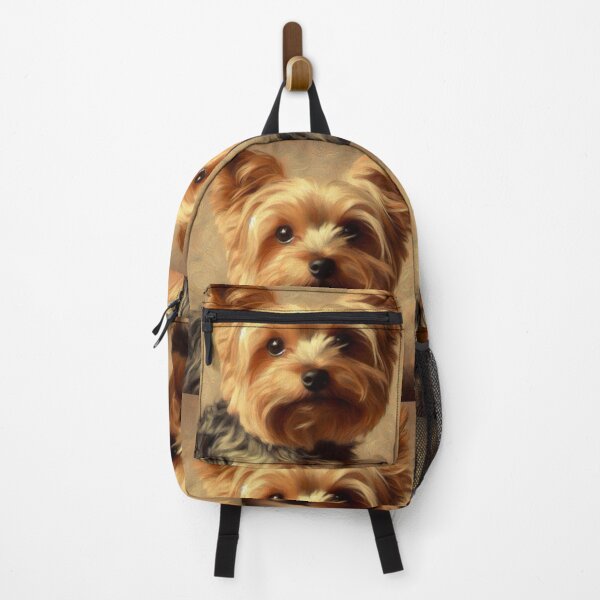 Item preview, Sitting Pretty - Yorkshire Terrier in Van Gogh Style, Yorkie Doggo - Yellow Tones designed and sold by Star-Fragment.