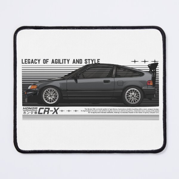 Item preview, Sleek CR-X Black Designs - Unique Artwork on Redbubble designed and sold by carvect-id.