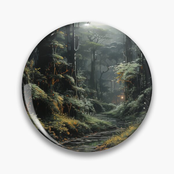 Item preview, Forest Stream Under Moonlight Sky designed and sold by Hartbecke.