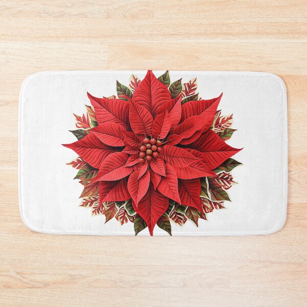 Item preview, Pretty Red Christmas Poinsettia designed and sold by DelynCreates.