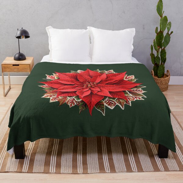 Item preview, Pretty Red Christmas Poinsettia designed and sold by DelynCreates.