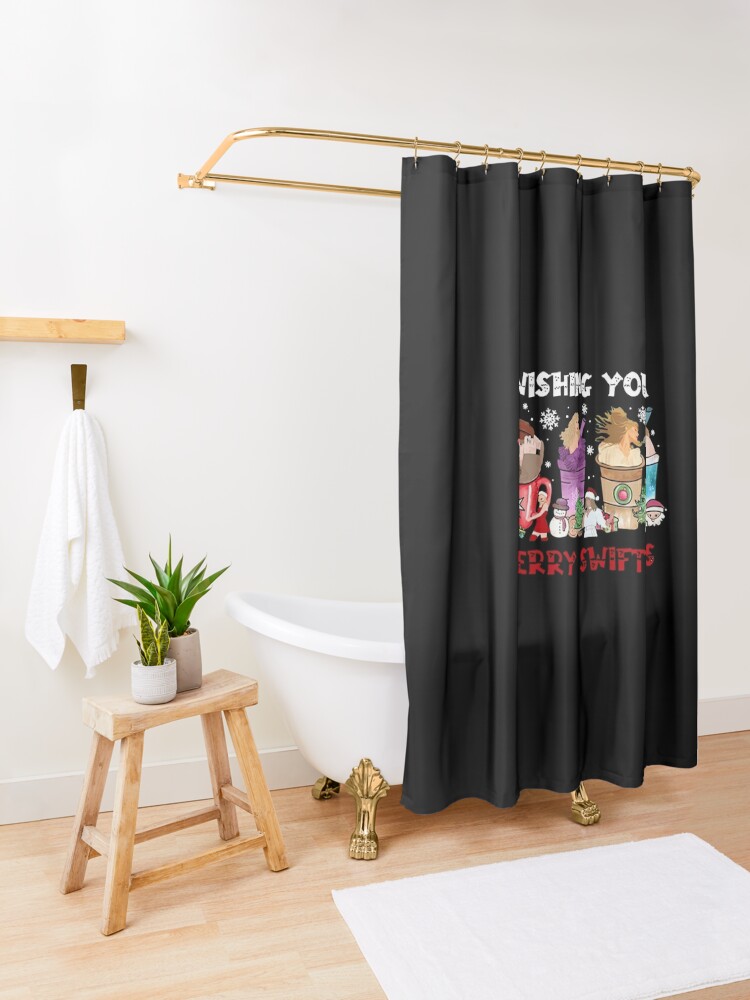 Discover Taylor Wishing You A Merry Swiftmas Shower Curtain