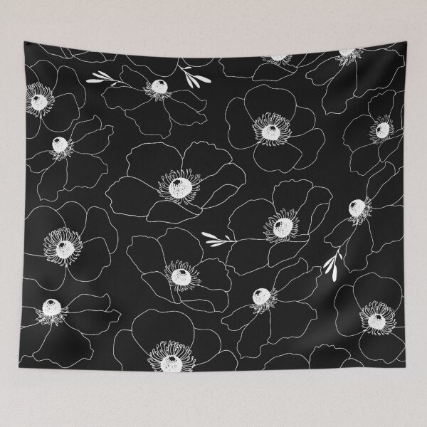 Item preview, Anemone Pattern in White designed and sold by SusanEileenEvans.