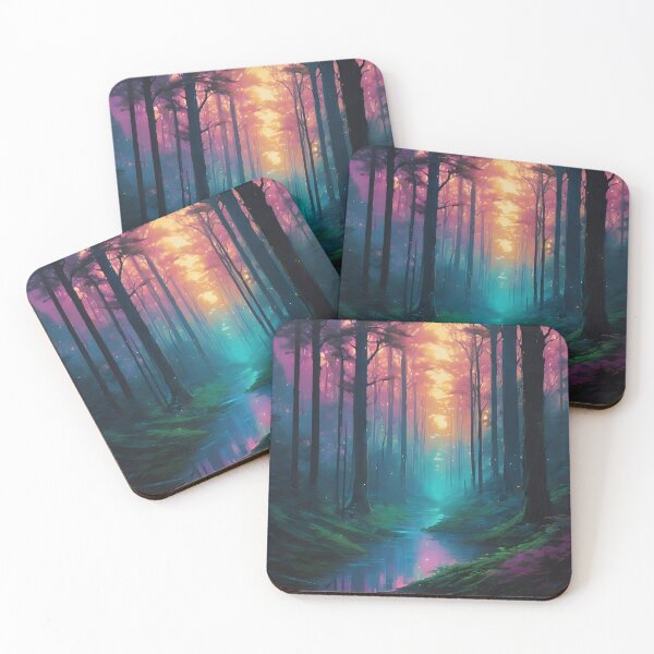 Item preview, Magical forest with calm and vibrant colors designed and sold by MajeedChow.
