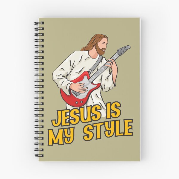Item preview, Jesus Playing Electric Guitar designed and sold by ChristlikeMerch.