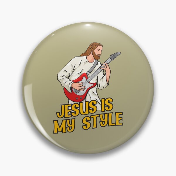 Item preview, Jesus Playing Electric Guitar designed and sold by ChristlikeMerch.