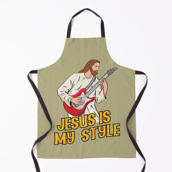 Item preview, Jesus Playing Electric Guitar designed and sold by ChristlikeMerch.