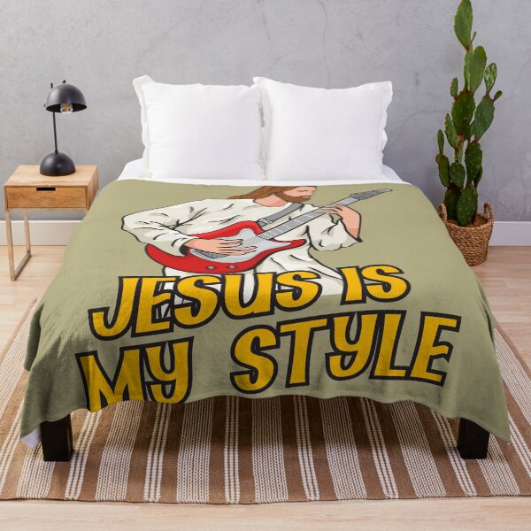 Item preview, Jesus Playing Electric Guitar designed and sold by ChristlikeMerch.