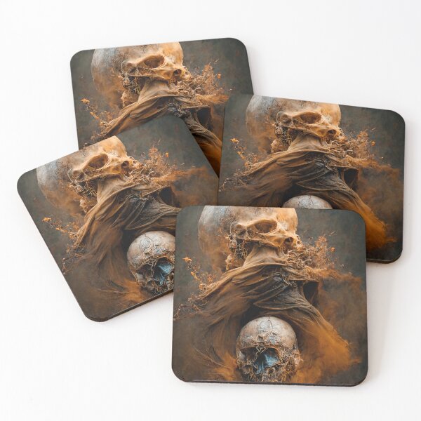 Item preview, Surreal skull, abstract oil painting designed and sold by FrameMyBrain.