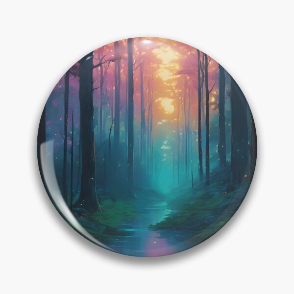 Item preview, Magical forest with calm and vibrant colors designed and sold by MajeedChow.
