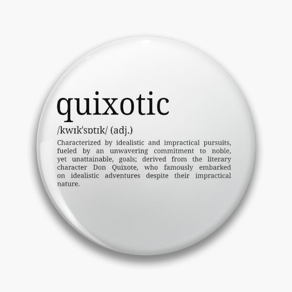 Item preview, Quixotic - Dictionary Definition designed and sold by mr-k-store.