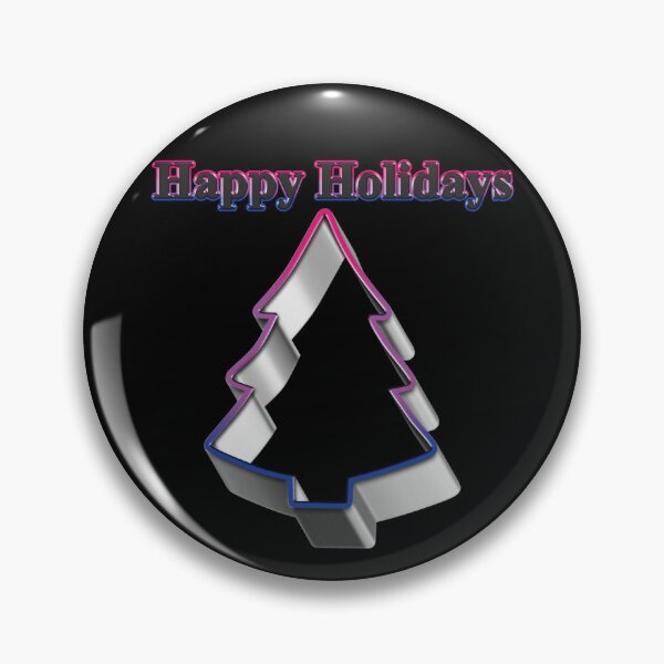 Item preview, Cookie cutter Tree LGBT Happy Holidays Bisexual Pride designed and sold by TheirChoice.