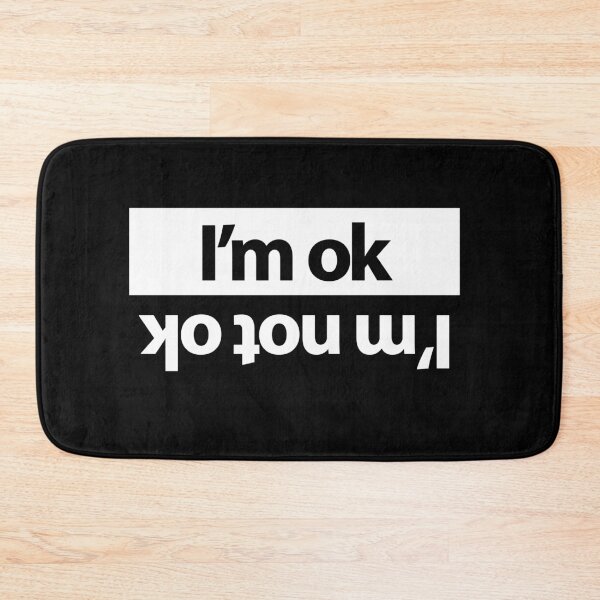 Item preview, I'm ok... I'm not ok funny car sticker or t-shirt designed and sold by GreenGuyTees.