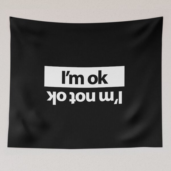 Item preview, I'm ok... I'm not ok funny car sticker or t-shirt designed and sold by GreenGuyTees.