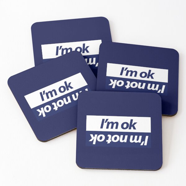 Item preview, I'm ok... I'm not ok funny car sticker or t-shirt designed and sold by GreenGuyTees.