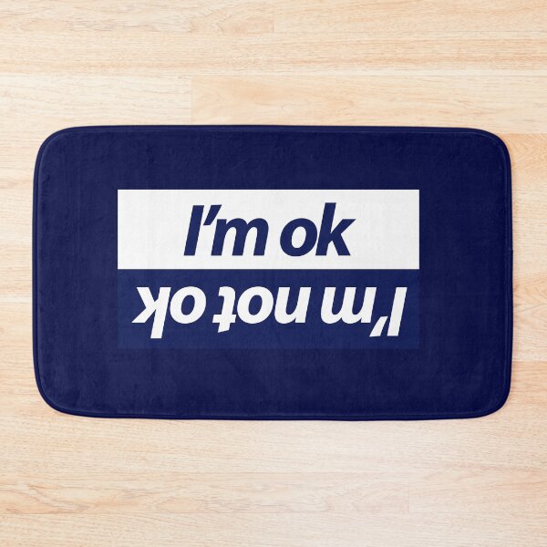Item preview, I'm ok... I'm not ok funny car sticker or t-shirt designed and sold by GreenGuyTees.