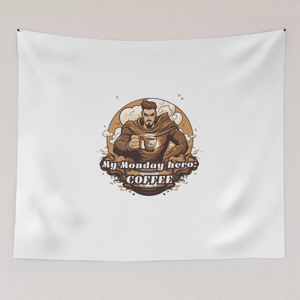 Item preview, My Monday hero: Coffee designed and sold by aipolohu.